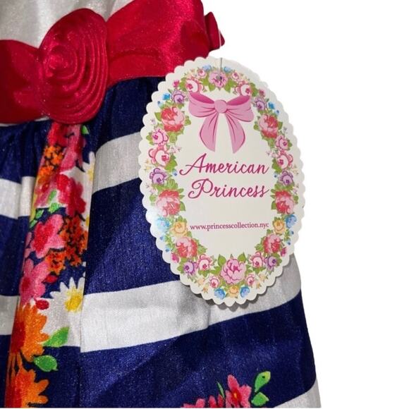NWT! American Princess Floral Girl Dress - Size 4 - Picture 3 of 5